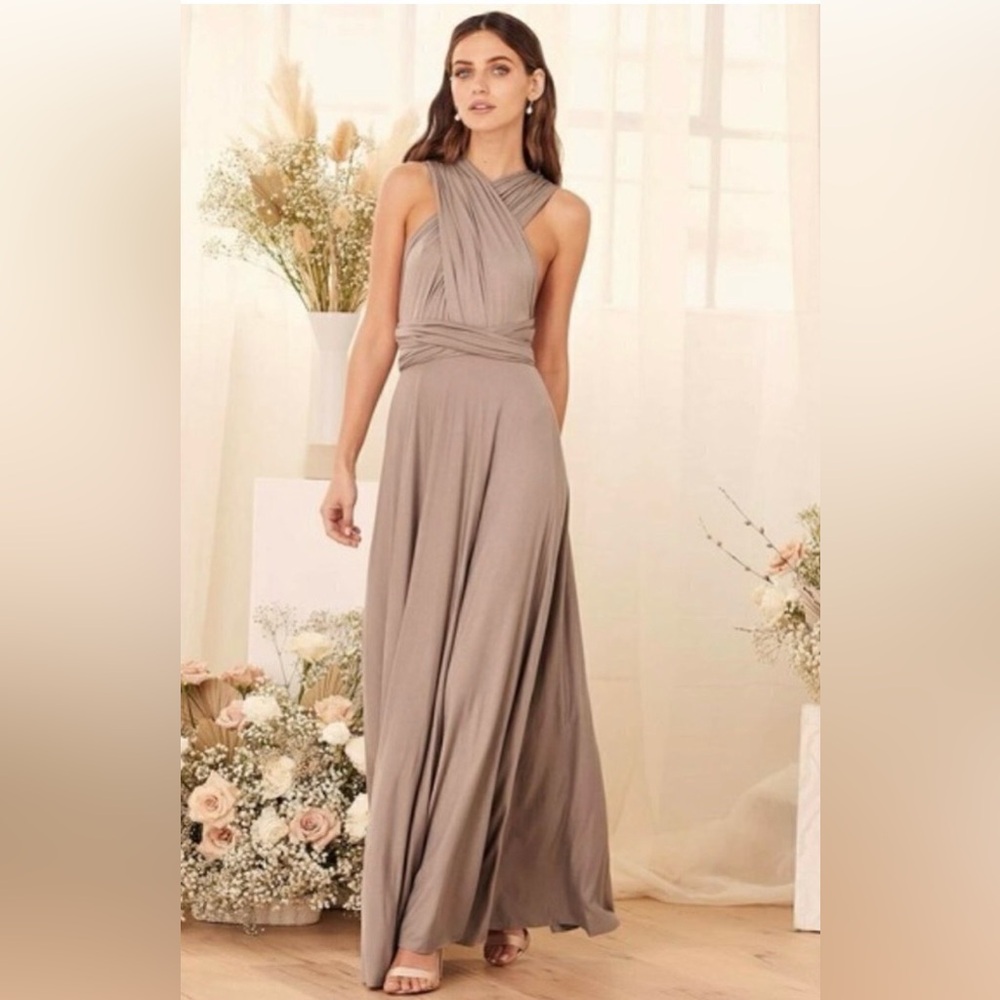 L'ATISTE Elegant Multi Wrap Maxi Dress